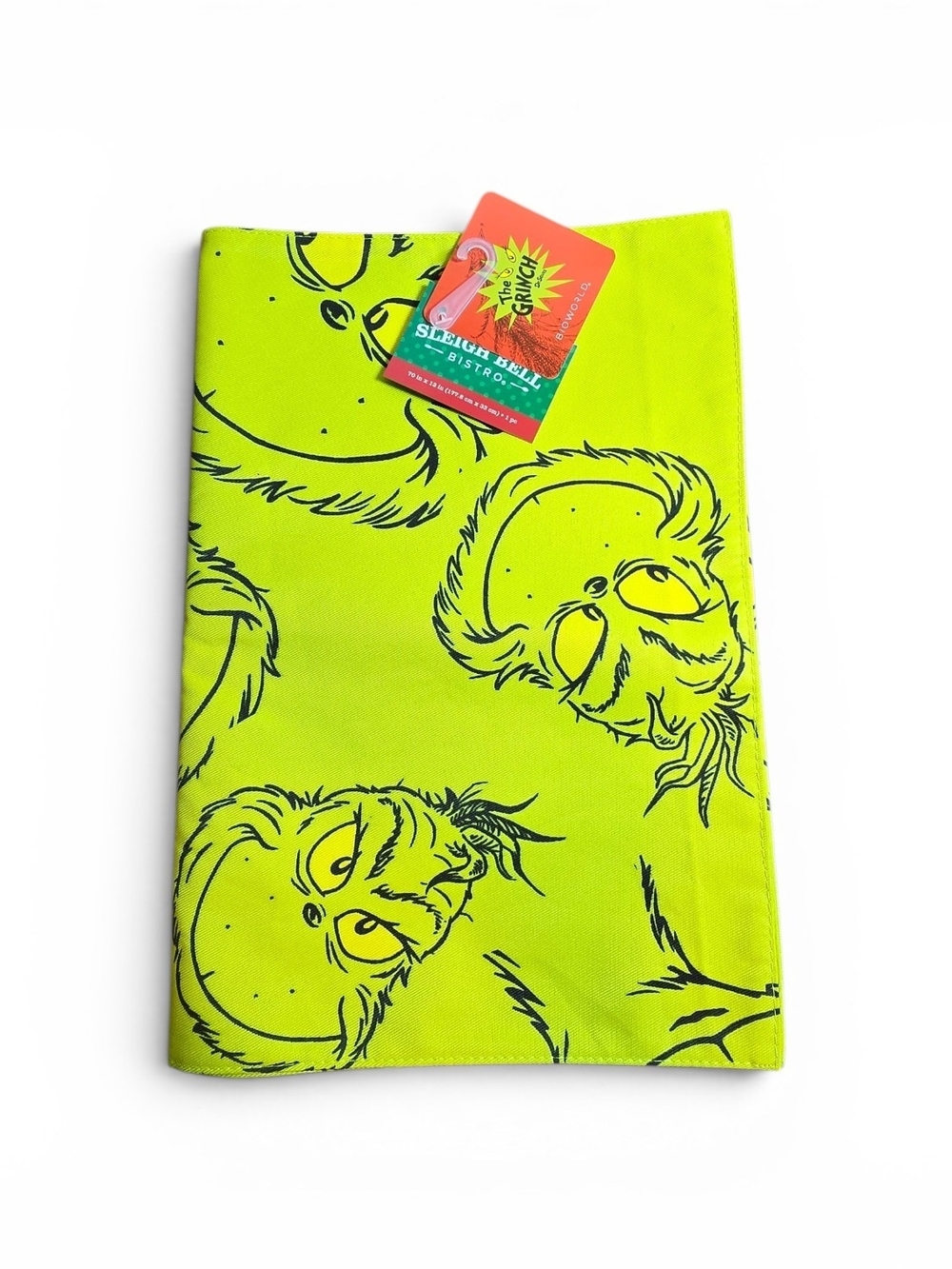 Dr. Seuss The Grinch Sleigh Bell Bistro Table Runner NWT